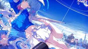 Blue Archive Barefoot Anime Girls Feet Water Reflection Two Tone Hair Water Drops 1706x1150 Wallpaper