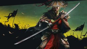 Fantasy Samurai 3500x1847 Wallpaper