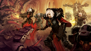 Warhammer 40 000 Sisters Of Battle Tyranids Penitent Engine Bolter War Adepta Sororitas Video Games  3840x2160 wallpaper