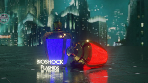 BioShock Plasmid Glowing Lights Reflection 3D Blender Tiles Video Game Art Digital Art CGi Video Gam 3840x2160 Wallpaper