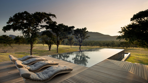 Swimming Pool South Africa Trees Outdoors Mountains Sunset 1498x1000 Wallpaper