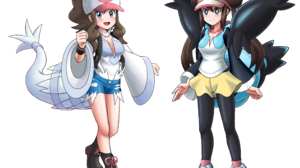 Anime Anime Girls Pokemon Rosa Pokemon Hilda Pokemon Long Hair Twintails Ponytail Brunette Two Women 5000x4000 Wallpaper