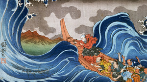 Japanese Wave Monk 2955x1883 Wallpaper