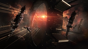EVE Online Spaceship Galaxy Science Fiction Video Games Stars Video Game Art 3840x2160 Wallpaper