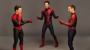 Spider Man No Way Home Tobey Maguire Andrew Garfield Tom Holland Finger Pointing Memes Superhero Stu 3840x2160 Wallpaper