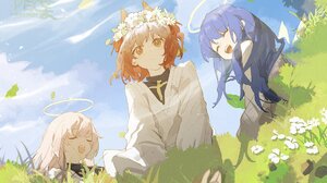 Arknights Fiammetta Arknights Fiammetta Fiammetta Arknights Clear Sky Flowers Nimbus Anime Girls Flo 2048x1436 Wallpaper