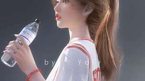 Yoly White Clothing Asian Simple Background Vertical Water Bottle CGi 1600x2151 wallpaper