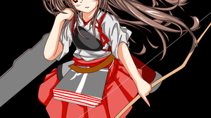 Anime Anime Girls Kantai Collection Akagi KanColle Long Hair Brunette Japanese Clothes Artwork Digit 3496x3507 Wallpaper