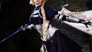 Jeanne DArc Fate Ruler Fate Apocrypha Asian Asian Cosplayer Cosplay Japanese Long Hair Blonde Japane 1577x2448 wallpaper