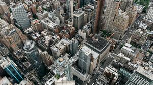 New York City Manhattan Aerial View Skyscraper 5477x3651 Wallpaper