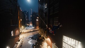 Spider Man Remastered Video Games Jumping Marvel Super Heroes 3D CGi Superhero Spider Man 2560x1440 Wallpaper
