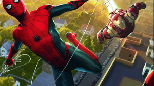 Iron Man Peter Parker Robert Downey Jr Spider Man Spider Man Homecoming Tom Holland Tony Stark 2560x1920 Wallpaper