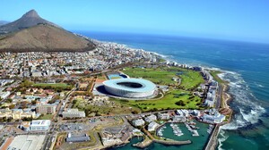 Cape Town Sea Seside Mountain Stadium Africa South Africa 2560x1579 Wallpaper