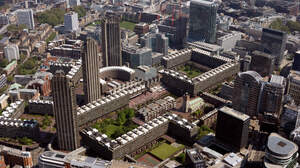 Photography Aerial View Building Barbican London Brutalism UK England Architecture Cityscape City 2048x1365 Wallpaper