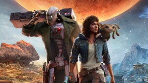 StarWars Outlaws Ubisoft Star Wars Video Game Art Star Wars Droids Video Game Characters Gun Looking 1600x900 Wallpaper