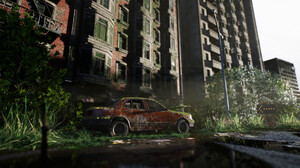 Artwork Digital Art Video Games The Last Of Us Fan Art Car Car Wreck Ruins Abandoned Apocalyptic Vid 1920x1080 Wallpaper