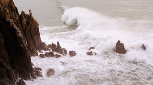 Nature Landscape Water Sea Waves Rocks 2048x1358 Wallpaper