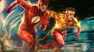 Dc Comics Flash Kid Flash Wally West 3320x1867 Wallpaper