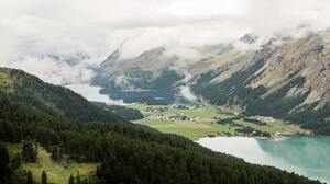 Lake Switzerland Mountains Landscape 3840x2560 Wallpaper