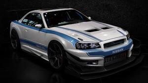 Car Japanese Cars Nissan Skyline R34 Nissan Nismo Nissan GT R Front Angle View 1920x1080 Wallpaper