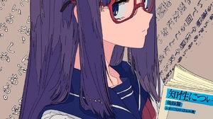 Cogecha Anime Anime Girls Portrait Display Schoolgirl School Uniform Japanese Glasses Looking At Vie 1668x2048 Wallpaper