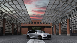 Audi Car Tuning Vehicle Front Angle View Sky Clouds 5472x3648 Wallpaper