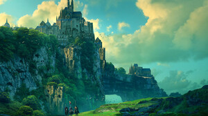 Raphael Lacoste Artwork Landscape Castle Fantasy Art Knight 1600x1035 Wallpaper