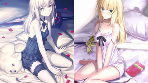 Anime Anime Girls Edit Artwork Digital Art Fan Art Bed Fate Series Fate Stay Night Fate Stay Night H 2894x2046 Wallpaper
