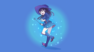 Anime Anime Girls Little Witch Academia Kagari Atsuko Boots Magic Witch Luna Nova Uniform Skirt Robe 4032x2268 wallpaper