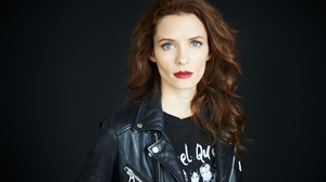 Actress Lipstick Blue Eyes Redhead Leather Jacket 1920x1277 Wallpaper
