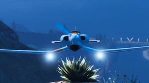 Grand Theft Auto V Planes Rockstar Games CGi Aircraft Bridge Video Games 2560x1080 Wallpaper