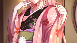 Takatun Astolfo Fate Apocrypha Fate Series Fate Grand Order Fate Apocrypha Pink Hair Kimono Anime Bo 1185x1682 Wallpaper