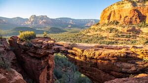 Landscape Canyon Nature USA Arizona Sedona AZ Forest Cliff 6000x4000 Wallpaper