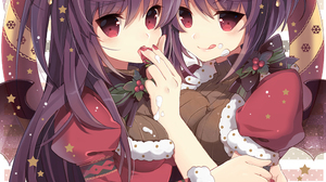 Anime Anime Girls Twins Original Characters Artwork Digital Art Fan Art 1000x1500 Wallpaper