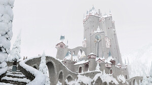 Artwork Outdoors Winter Cold Snow Fantasy Art Castle 1920x1086 Wallpaper