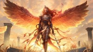 Angel Angel Warrior Magic The Gathering Woman 1920x1200 Wallpaper