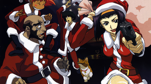 Cowboy Bebop Anime Christmas Anime Boys Anime Girls Christmas Clothes Santa Hats Faye Valentine Spik 2123x1500 Wallpaper