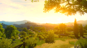 The Witcher 3 Wild Hunt The Witcher 3 Wild Hunt Blood And Wine Nature Video Games CGi Trees Sunset G 3840x2160 Wallpaper