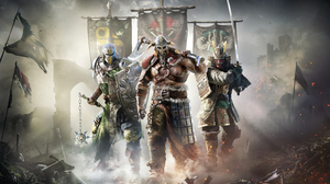 Axe Banner For Honor Video Game Katana Knight Samurai Viking Warrior 3840x2160 wallpaper