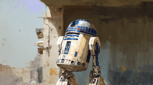 Ai Art R2 D2 Star Wars Painting 3060x2048 Wallpaper
