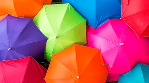 Colorful Colors Umbrella 1920x1080 Wallpaper