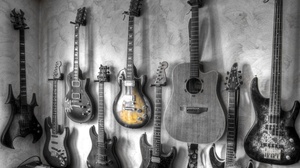 Guitar Instrument Selective Color 4911x3249 Wallpaper