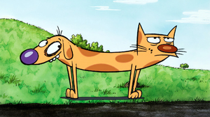 CatDog Animation Cartoon Animated Series Cats Dog Grass Sky Nickelodeon Production Cel Animals 1920x1080 Wallpaper