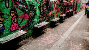 Melbourne Urban Super Mario Graffiti 3440x1440 Wallpaper