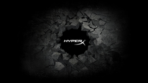 HyperX PC Gaming Logo Simple Background Dark Background Hewlett Packard 2560x1440 wallpaper