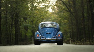 Blue Car Car Road Vehicle Volkswagen Beetle 5417x3607 Wallpaper