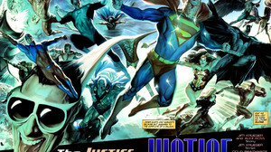 Aquaman Atom Dc Comics Batman Black Canary Captain Marvel Dc Comics Flash Green Arrow Green Lantern  2400x1851 Wallpaper