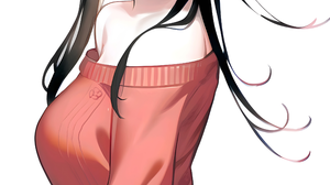 Anime Anime Girls Spy X Family Yor Forger Red Eyes Black Hair Vertical Minimalism White Background 2400x4800 Wallpaper