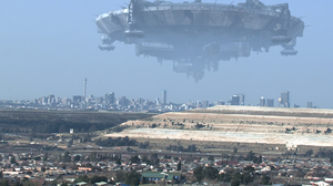 District 9 Movies Film Stills Johannesburg Spaceship Sky City Cityscape Technology 1920x1080 wallpaper