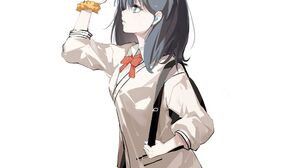 Anime Anime Girls SSSS GRiDMAN Takarada Rikka Long Hair Dark Hair Solo Artwork Digital Art Fan Art S 2078x2134 wallpaper